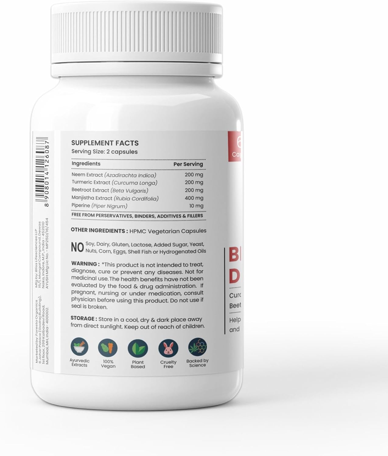 organic-blood-detox-capsules-with-neem-curcumin-beetroot-manjistha---60-count-pack---ayurvedic-natural-extracts---detoxify-your-body-6