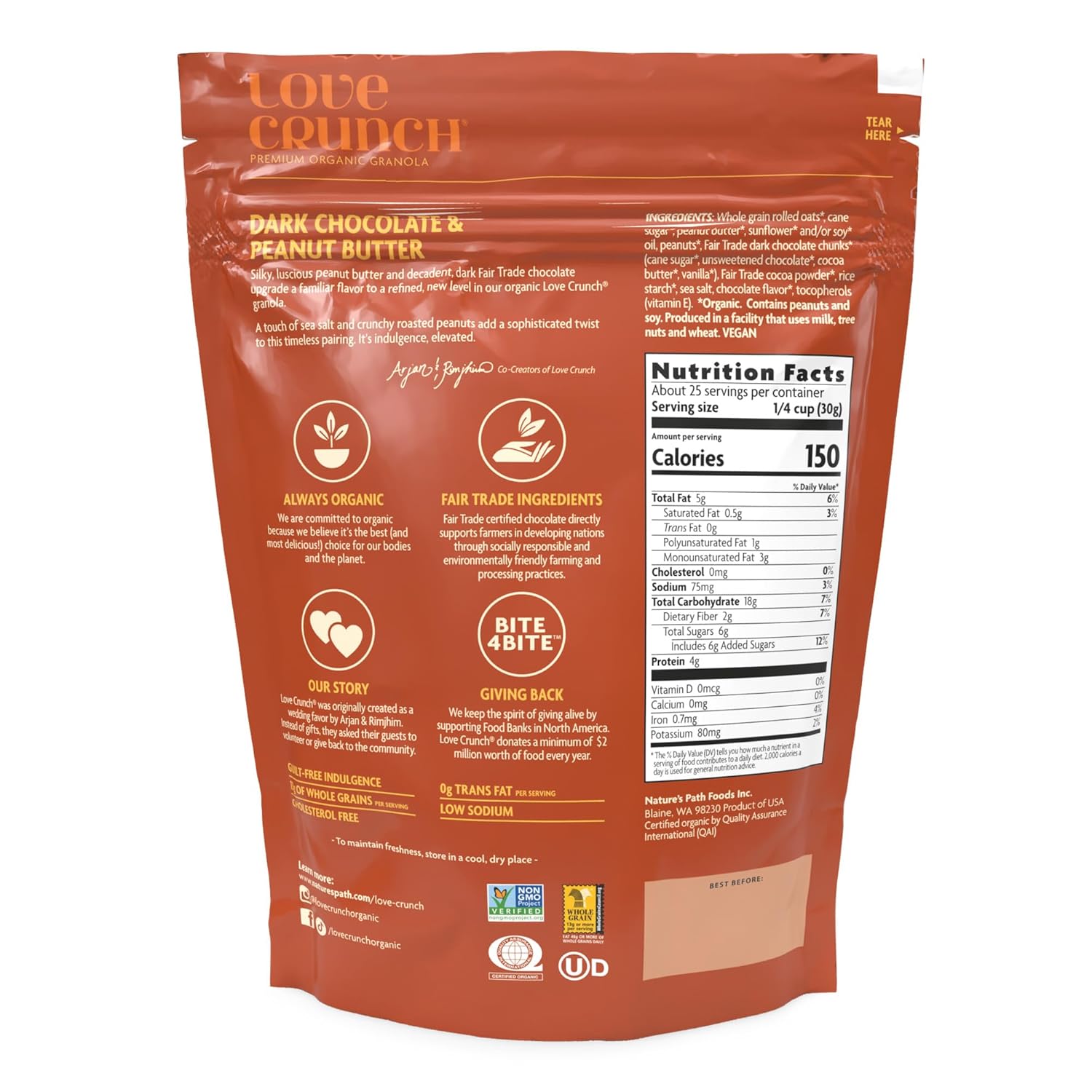 natures-path-love-crunch-organic-dark-chocolate-peanut-butter-granola---264-oz---non-gmo-fair-trade-5