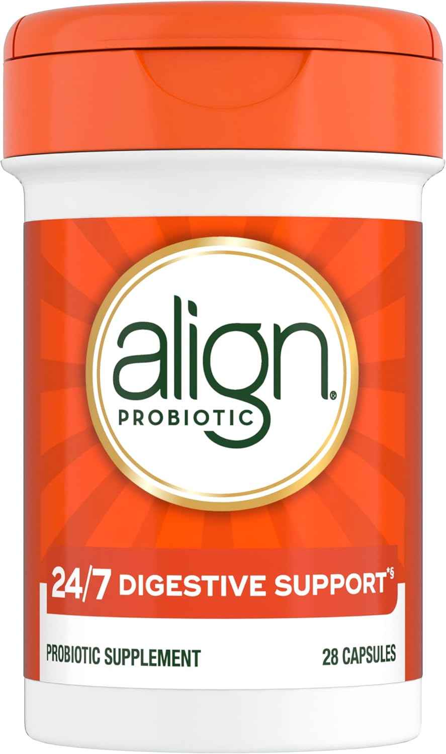 Daily Probiotic Supplement for Digestive Health - Align Probiotic, #1 Recommended by Doctors, 28 Capsules
