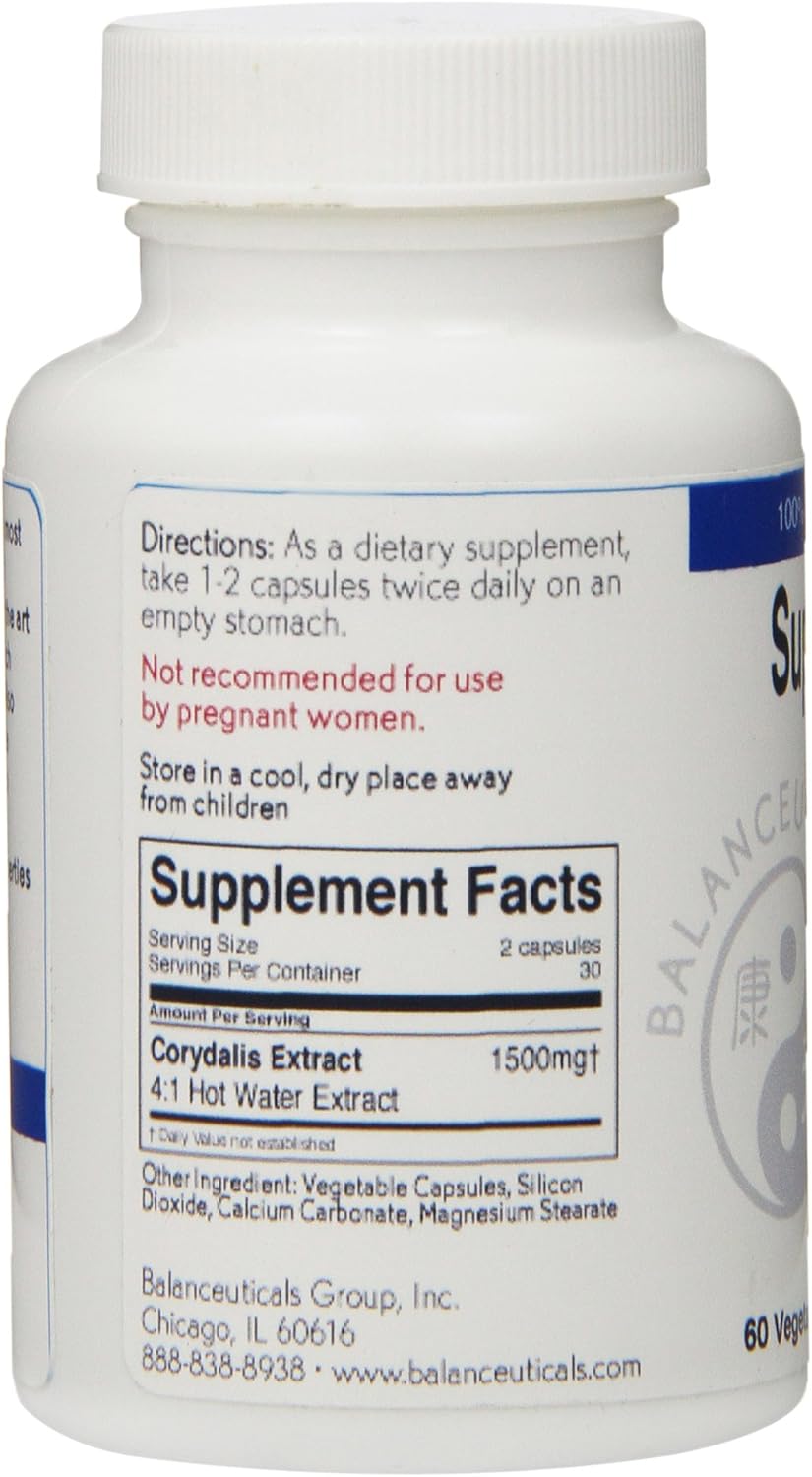 Natural Super Corydalis Extract Supplement - 60 Capsules by Balanceuticals - Espot.com.au