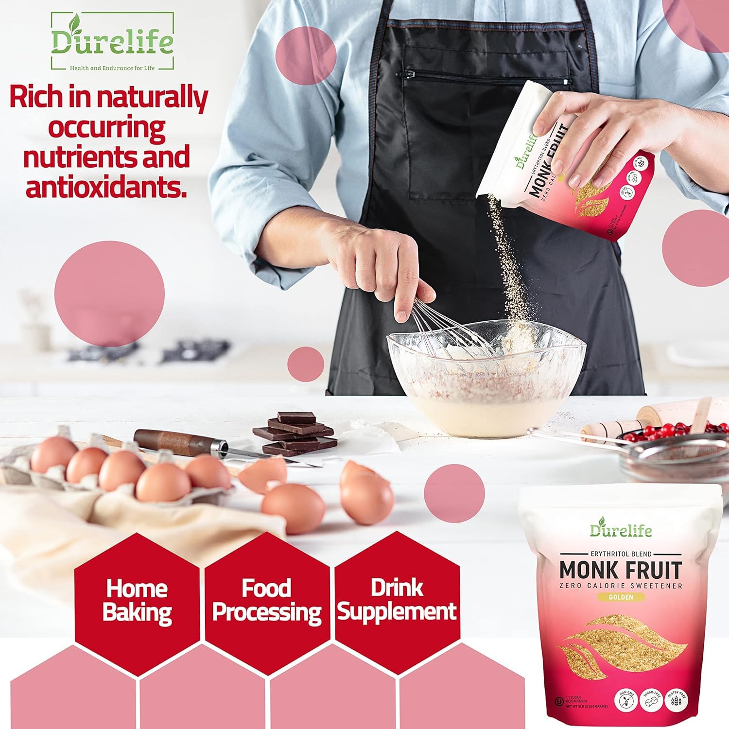 5-lb-durelife-golden-monk-fruit-sweetener---keto-friendly-sugar-substitute-crystal---zero-calorie-kosher---bulk-size-11-sugar-replacement-4