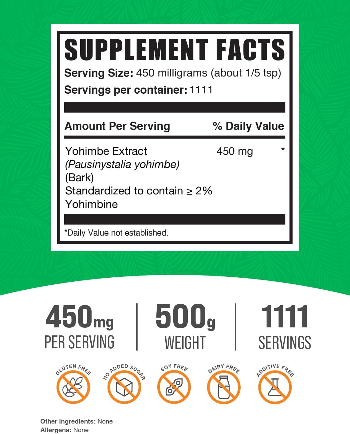 yohimbe-extract-powder---herbal-supplement-gluten-free-450mg-per-serving-500g---yohimbe-bark-supplements-bulk-size-2
