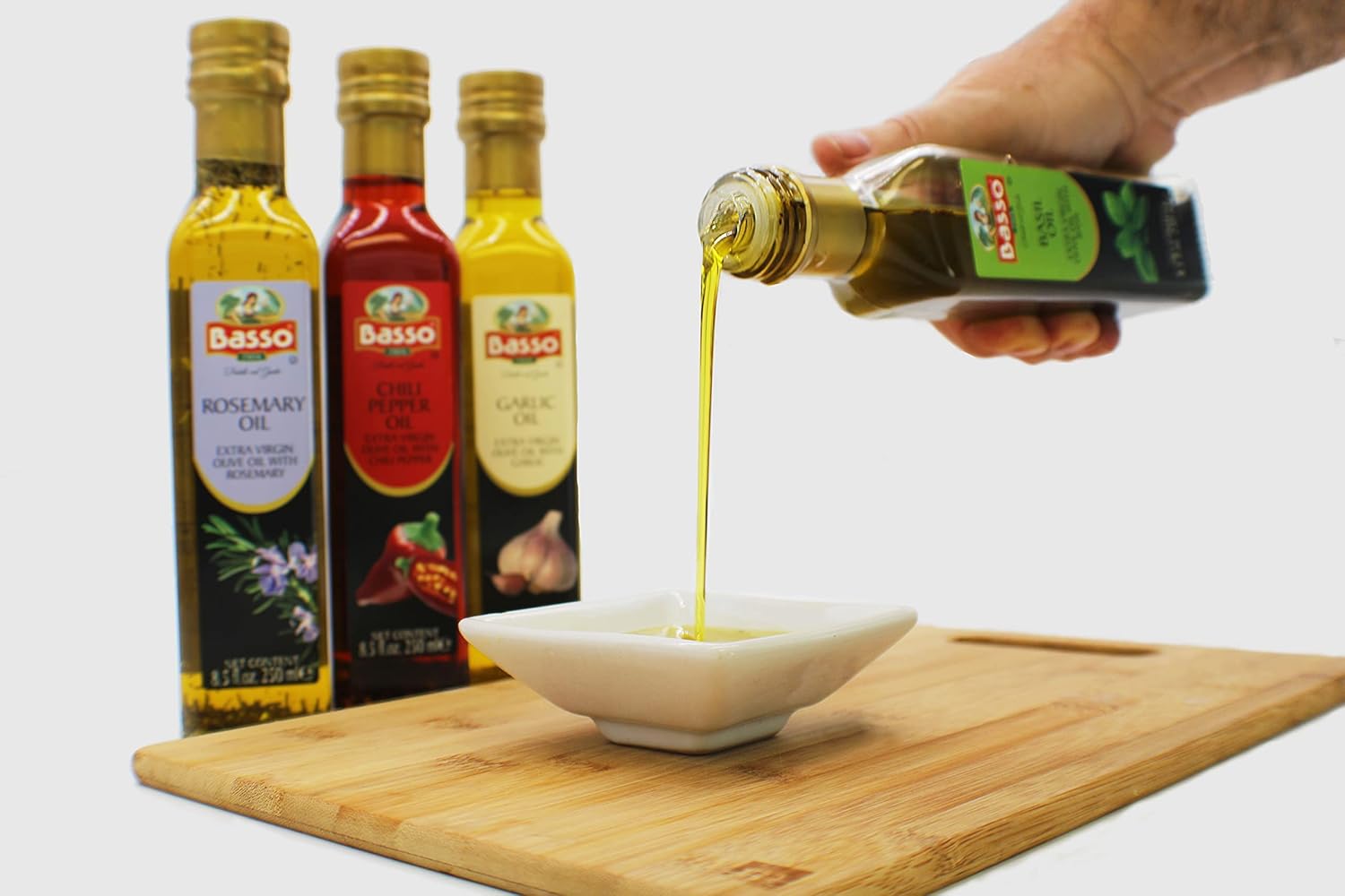 basso-1904-infused-extra-virgin-olive-oil-gift-box-set---first-cold-pressed-variety-pack---4-bottles-x-85-floz-250ml---naturally-infused-for-dipping-tasting-8