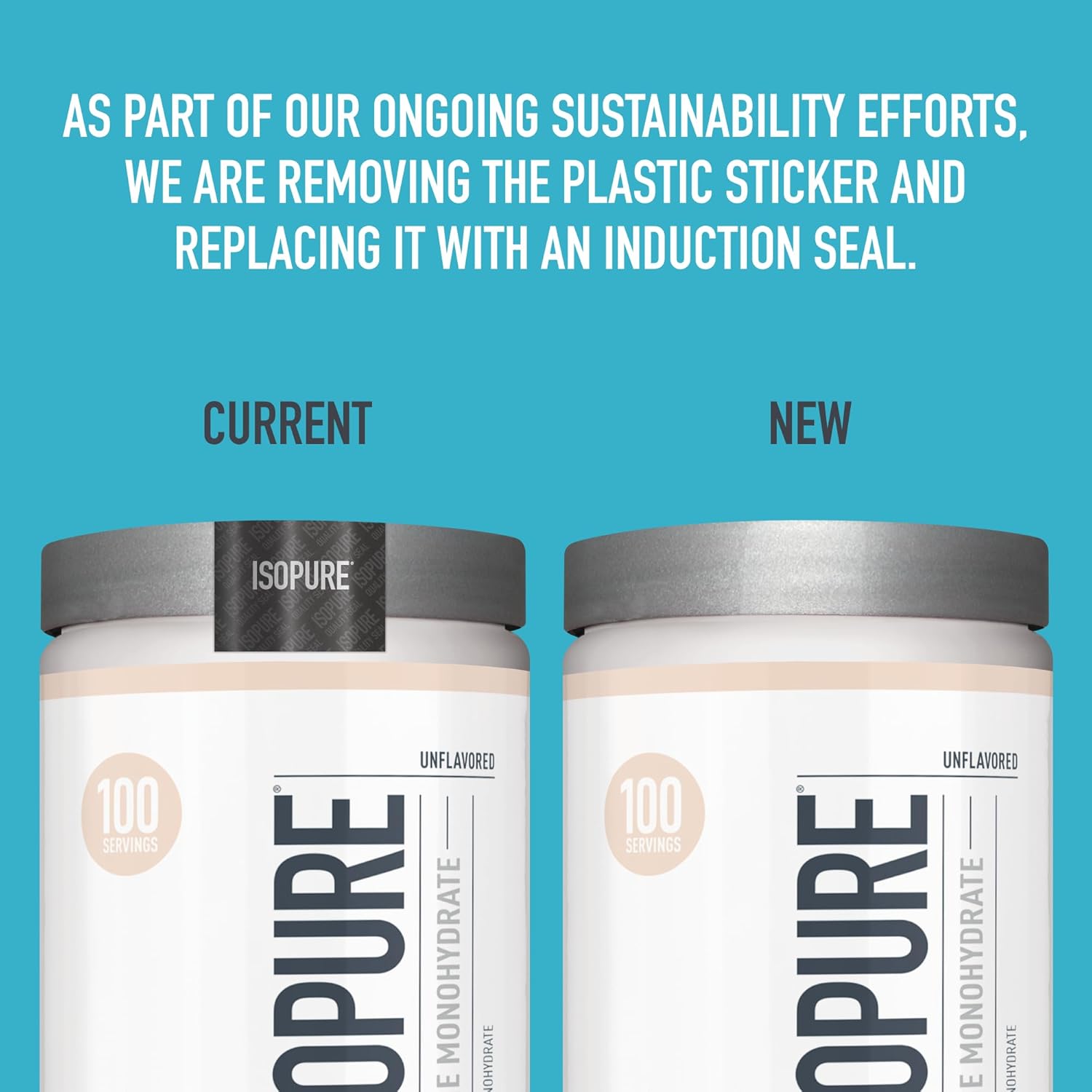 Isopure Creatine Monohydrate Powder - 100% Pure, Sugar Free, Unflavored - 5g Per Serving - 1.1 Lbs - 100 Servings - Espot.com.au