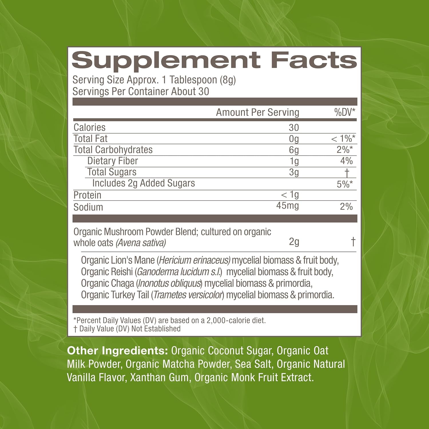 om-mushroom-superfood-matcha-latte-blend-powder---847oz-canister---30-servings---green-tea-with-lions-mane-reishi-chaga-turkey-tail---focus-stress-support-supplement-3