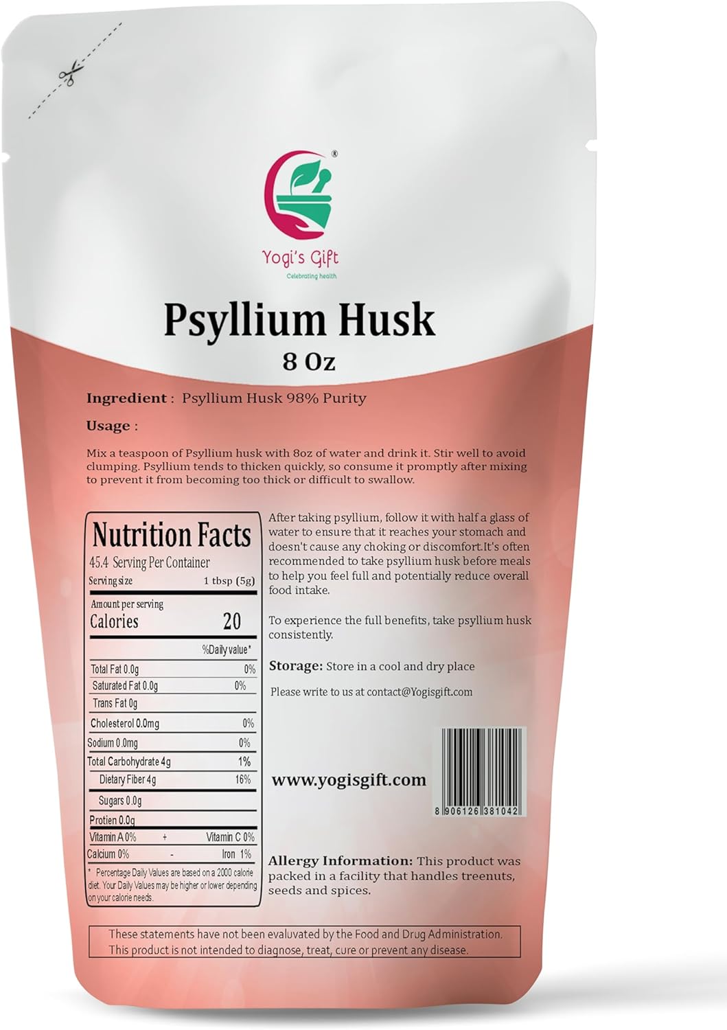 psyllium-husk-whole-8-oz---98-purity-soluble-fiber-supplement---keto-friendly-for-smoothies-cooking-baking---unflavored-fine-ground-100-natural-non-gmo-by-yogis-gift-2