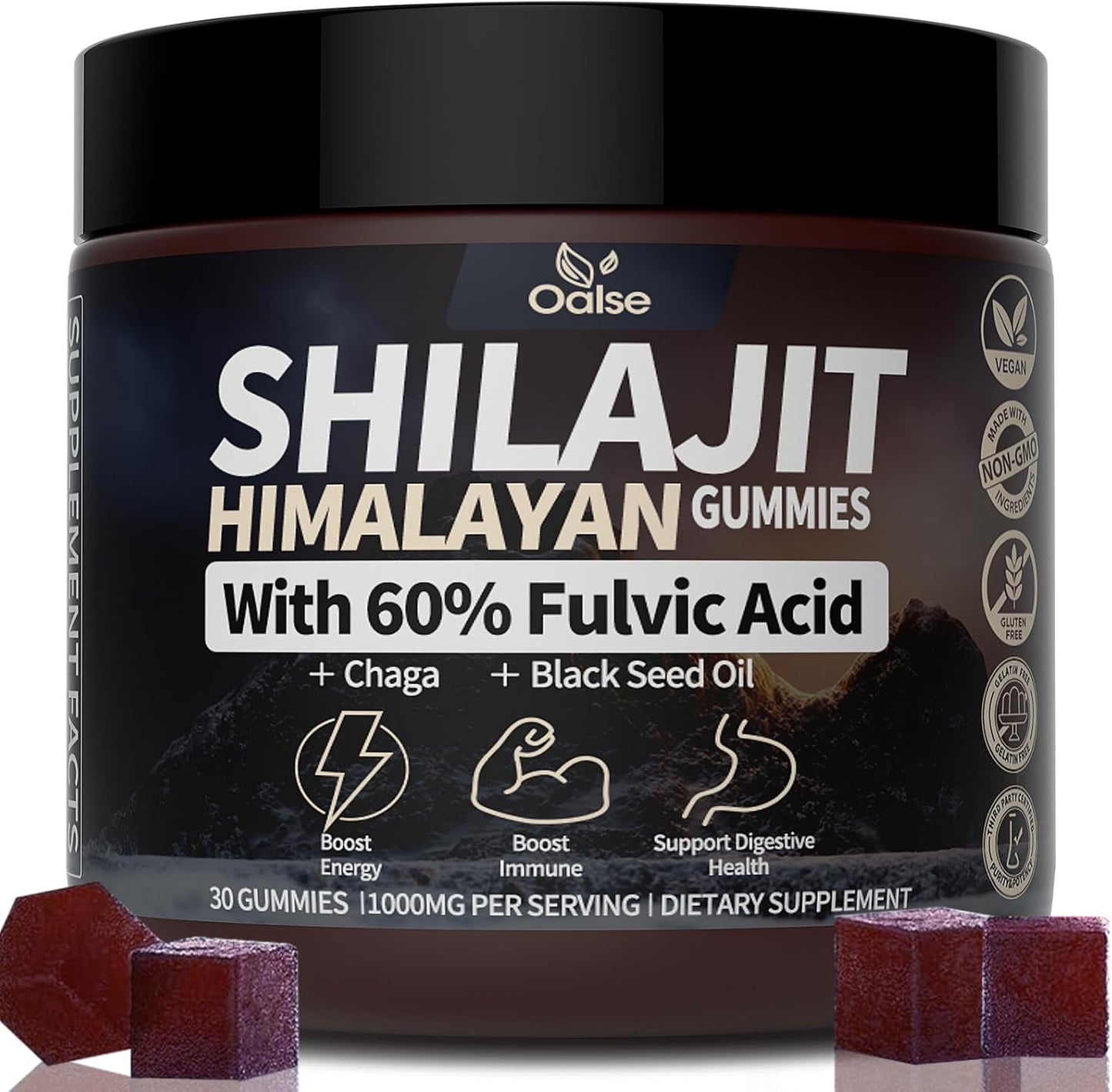 premium-oalse-pure-himalayan-shilajit-gummies---18000mg-60-fulvic-acid-85-trace-minerals---1-pack-1