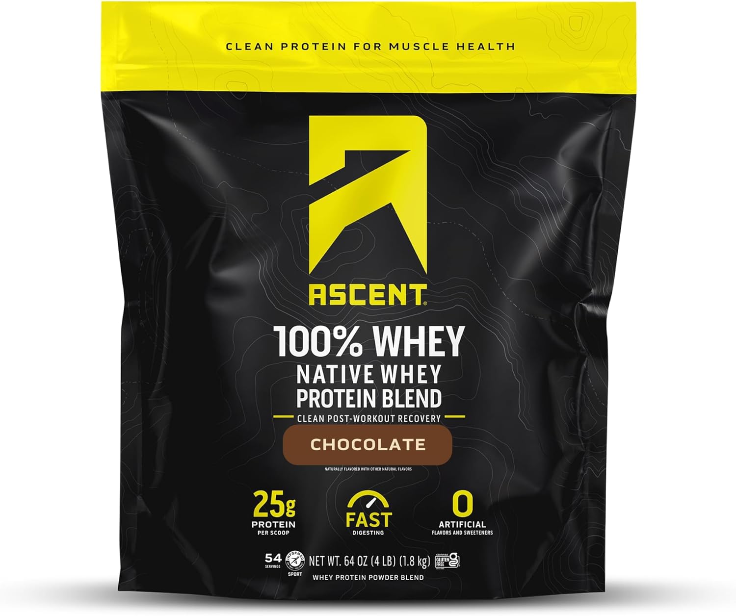 Chocolate Whey Protein Isolate Powder - 100% Pure Post Workout Supplement with BCAAs, Leucine, Essential Amino Acids, Gluten & Soy Free - 4 lb - Espot.com.au