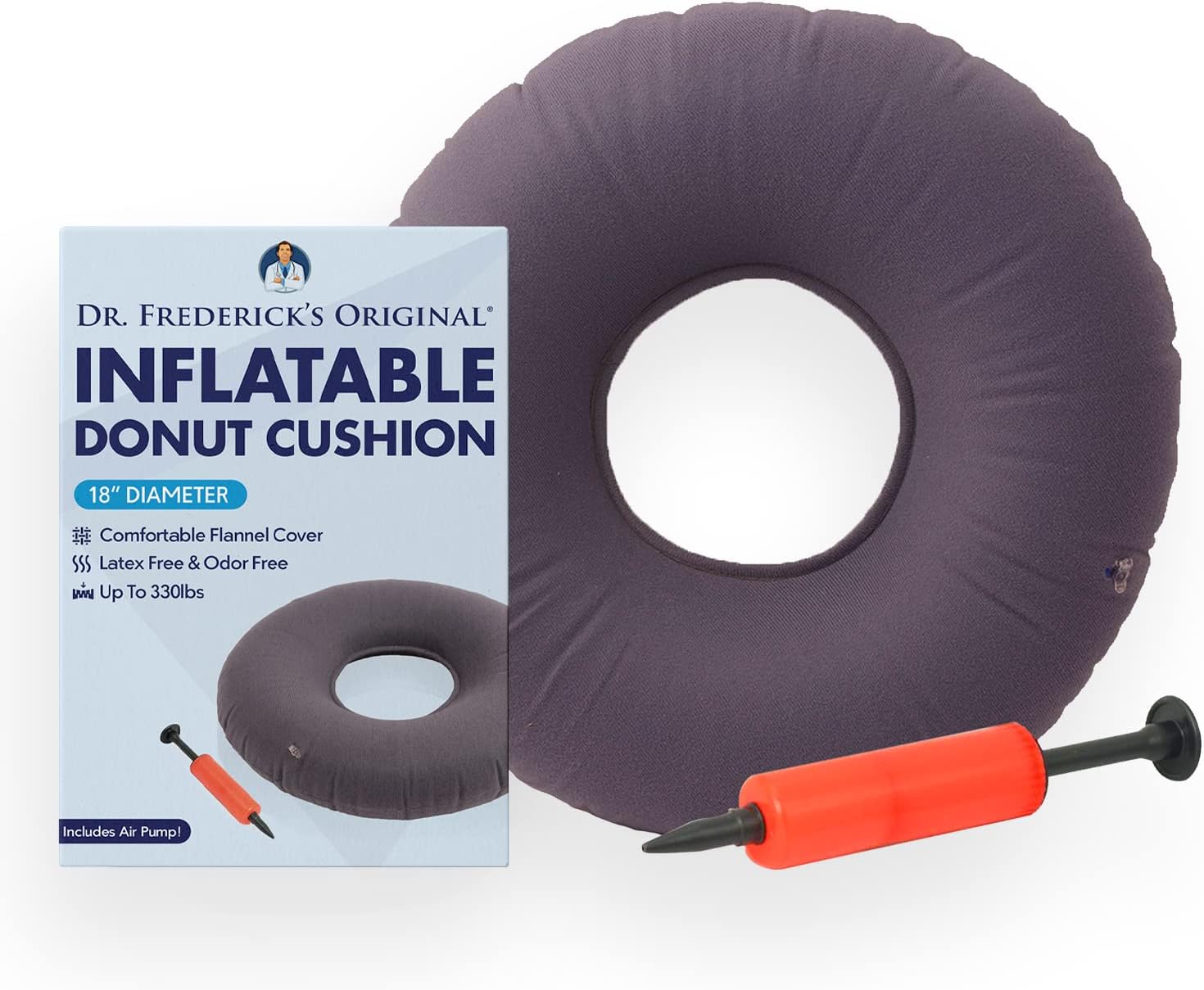 dr-fredericks-original-inflatable-donut-pillow-for-tailbone-pain-relief---seat-cushion-for-hemorrhoids-bed-sores-prostatitis---portable-travel-cushion-for-home-office-car-9