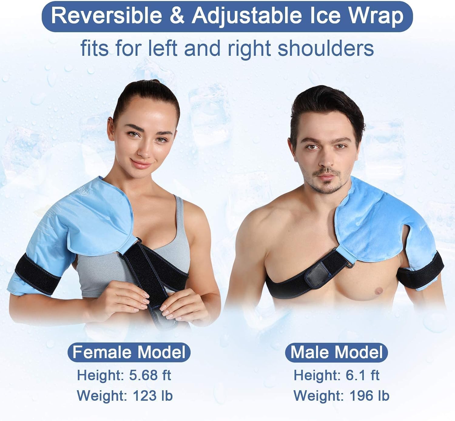 REVIX Ice Pack Set for Knee and Shoulder Pain Relief - Reusable Cold Compress for Injuries - Espot.com.au