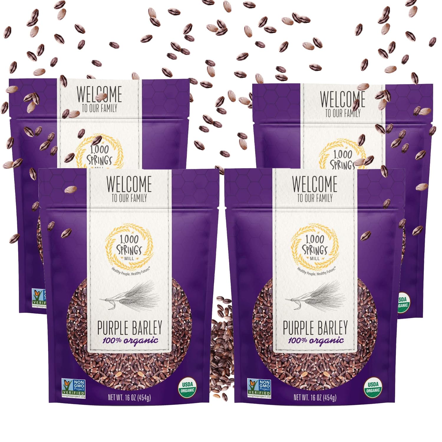 organic-purple-barley-grain---ideal-for-cereals-salads-bread-flour-sprouting-seeds-bulk-dried-grain-in-resealable-bag-64oz-total-4-x-16oz-packs-from-1000-springs-mill-1