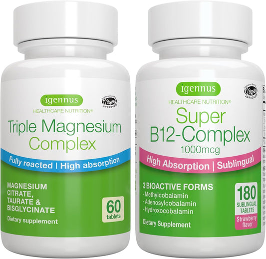 igennus-triple-magnesium-complex-super-b12-energy-bundle---high-absorption-chelated-magnesium-sublingual-b12---vegan-formula-by-igennus-healthcare-1