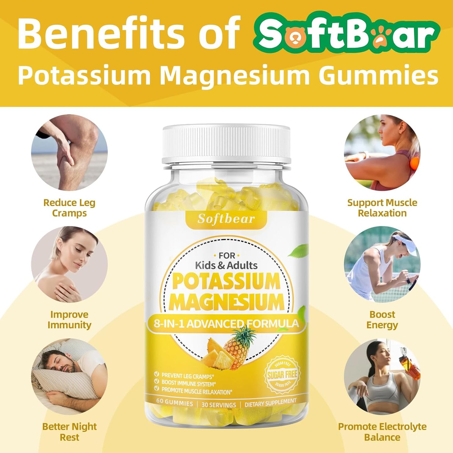 vegan-sugar-free-potassium-gummies-with-magnesium-vitamin-b6-coq10-for-leg-cramps-muscle-health---pineapple-flavor---60-gummies-3