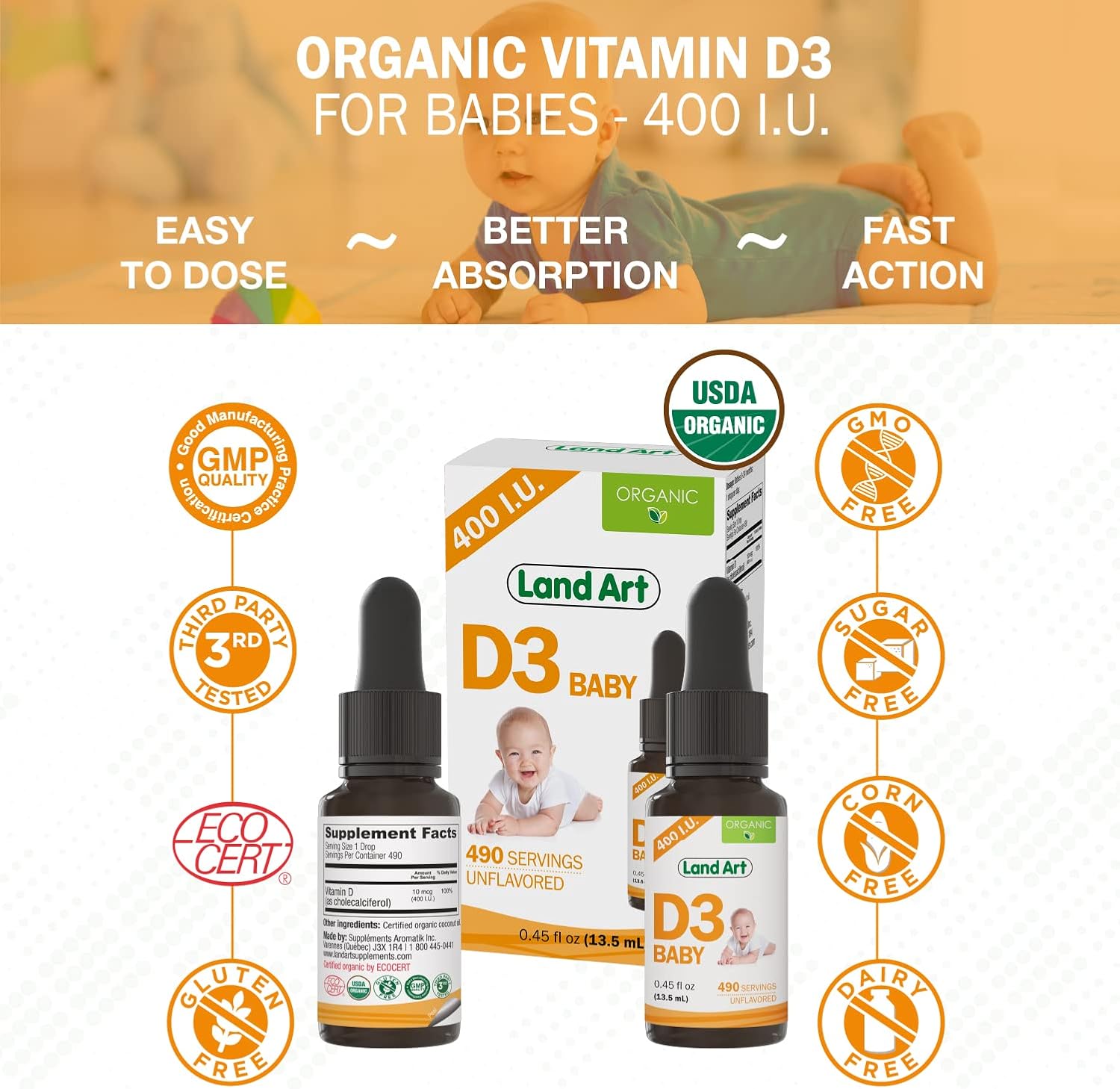 land-art-organic-baby-vitamin-d3-drops---400-iudrop---490-servings---bone-teeth-development---gmo-gluten-free---045-fl-oz-pack-of-2-4
