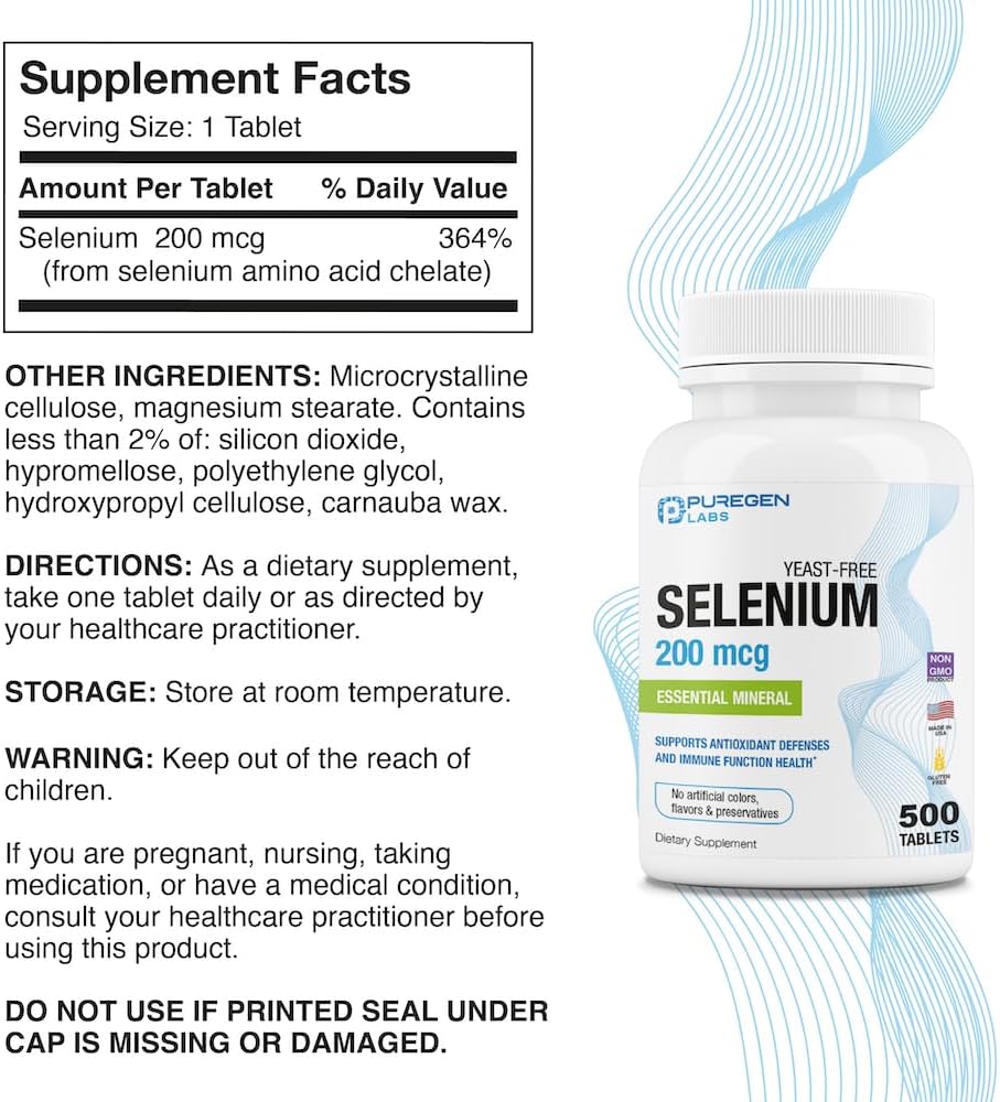 puregen-labs-selenium-200-mcg-vegetarian-tablets---immune-antioxidant-support-non-gmo-gluten-free-essential-mineral-for-overall-health-2