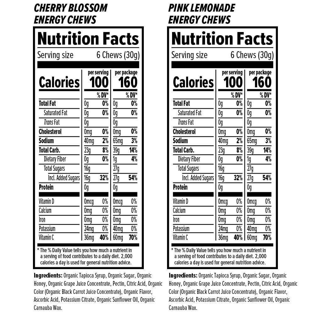 organic-energy-chews-variety-pack---4-count---gummy-energy-source-in-cherry-blossom-pink-lemonade-pomegranate-passionfruit-fruit-smoothie---includes-sticker-and-polybag-6
