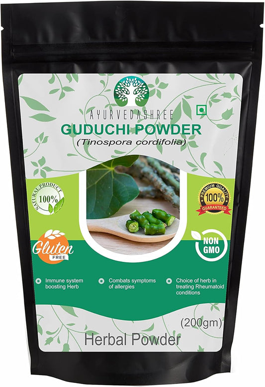 200g-ayurvedashree-giloy-powder---herbal-immune-support-with-tinospora-cordifolia---non-gmo-gluten-free---100-natural---boosts-immune-system-1