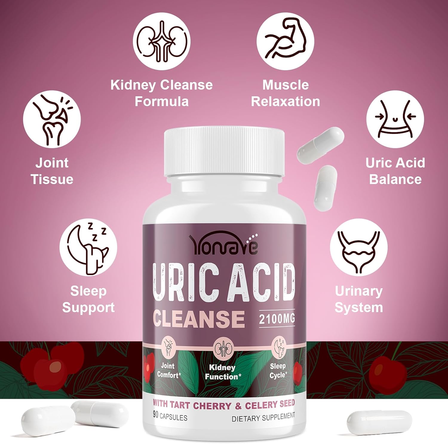 tart-cherry-celery-seed-uric-acid-supplement---joint-kidney-sleep-support---90-veg-capsules-3