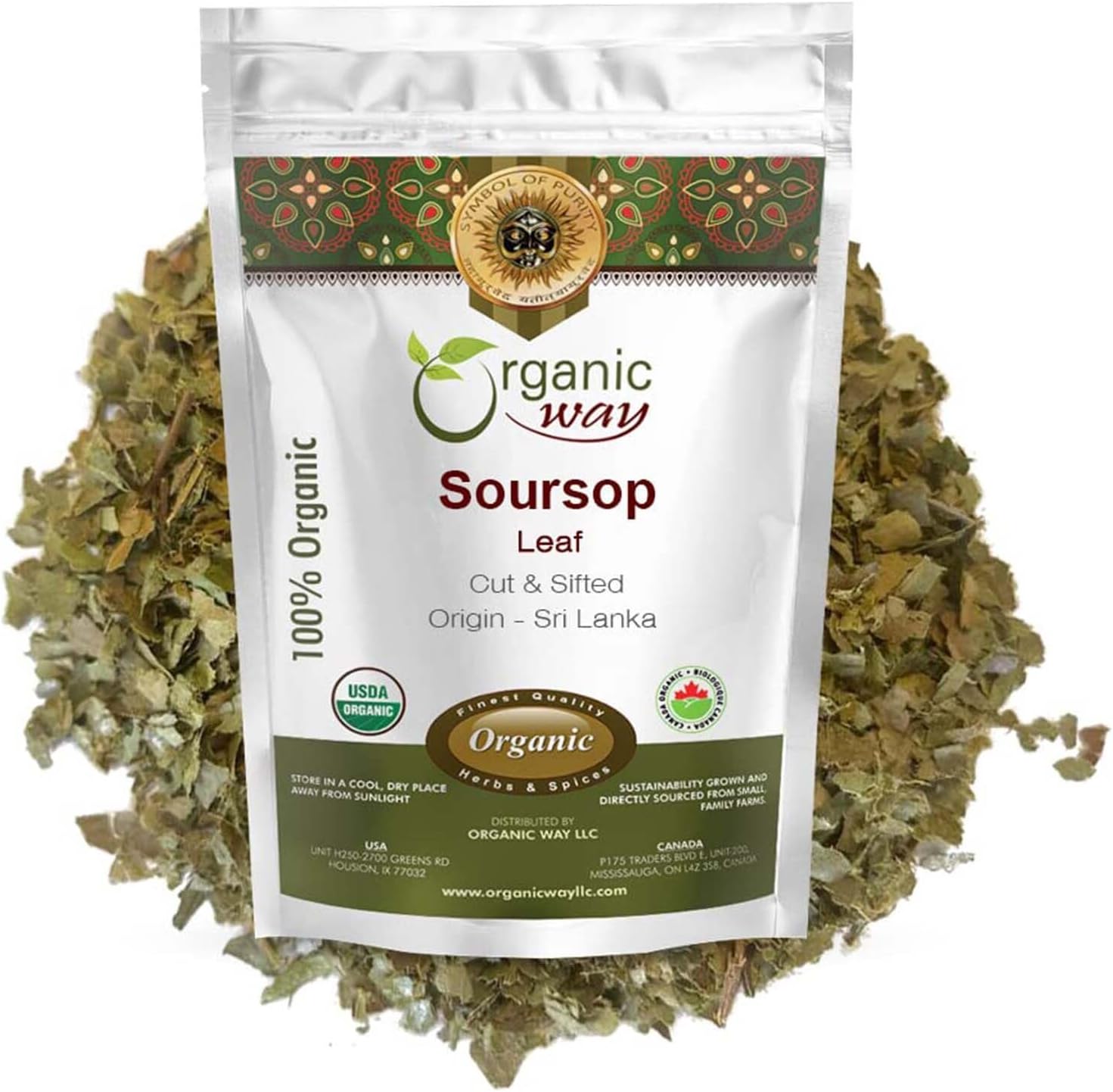 organic-dried-soursop-leaf-coarse-cut-herbal-tea---vegan-non-gmo-gluten-free---100-raw-from-sri-lanka---resealable-bag---1lbs16oz-1