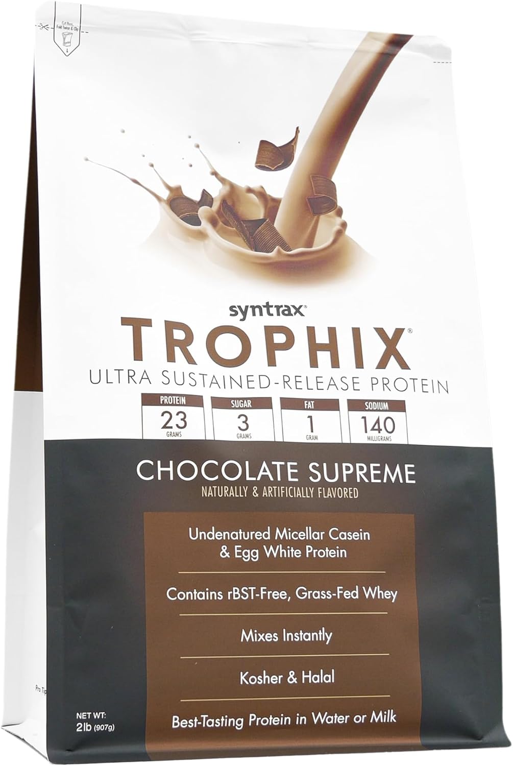 chocolate-supreme-syntrax-nutrition-trophix-protein-powder---2-lbs-ultra-sustained-release-protein-blend-2