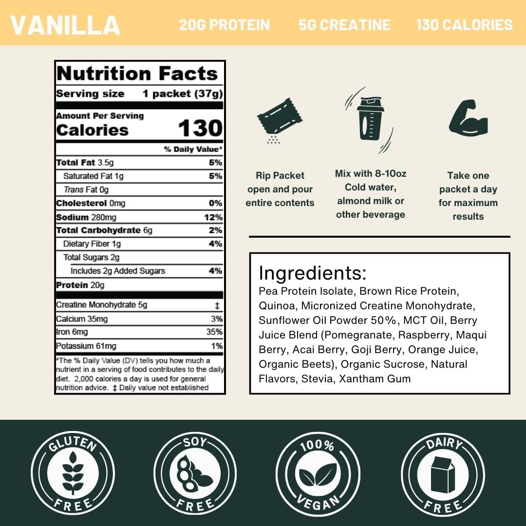 vanilla-vegan-protein-powder-with-creatine---20g-protein-5g-creatine---single-serve-packets-for-travel-gym---dairy-free-gluten-free---all-natural-30-pack-2