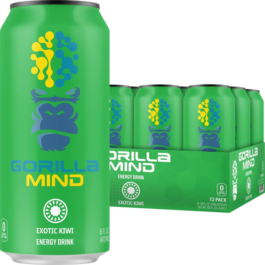 premium-gorilla-mind-energy-drink-12-pack---boost-energy-and-focus-with-n-acetyl-l-tyrosine-alpha-gpc-caffeine-uridine-saffron---exotic-kiwi-flavor-no-sugar-or-artificial-colors---16oz-cans-1