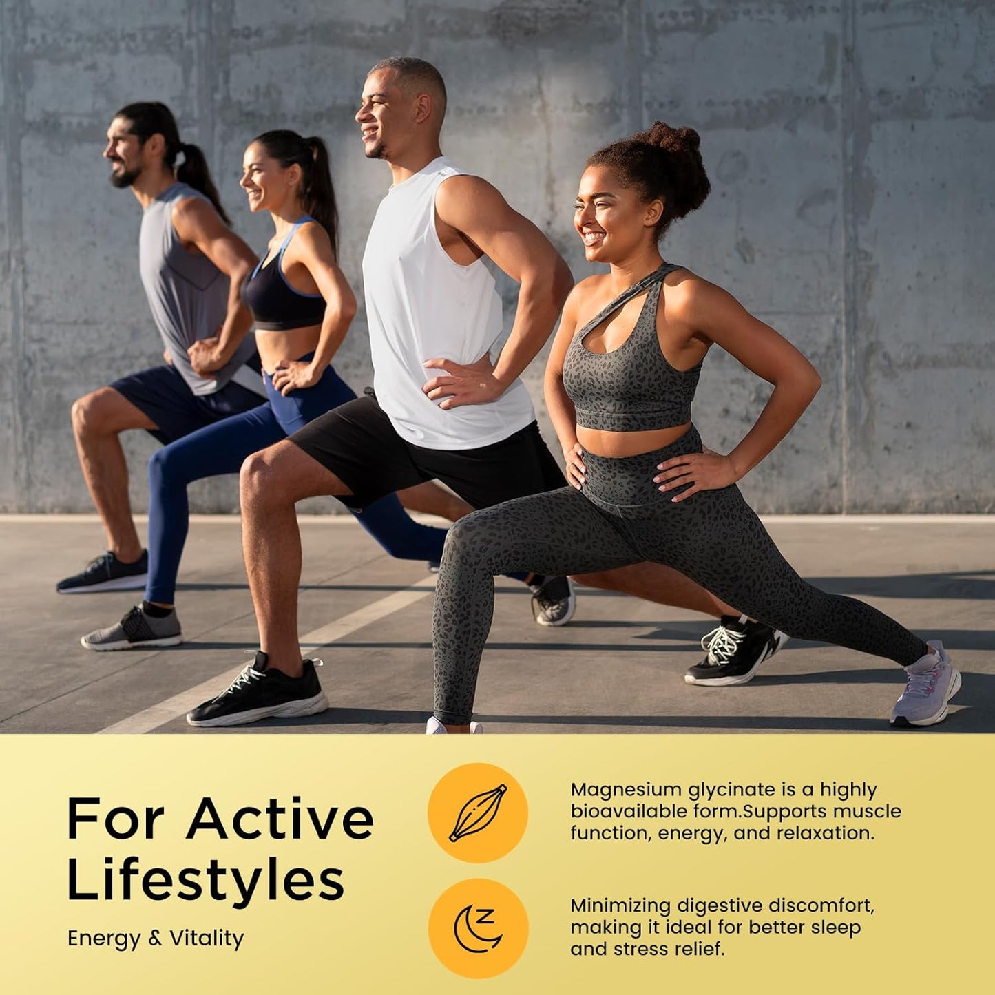 Magnesium Glycinate Liquid Drops 500mg with Calcium, Zinc, Vitamin B6, D3, L-Theanine, Omega 3 - Lemon Flavor Supplement for Sleep, Mood, Stress Relief, Bone, Muscle - Espot.com.au