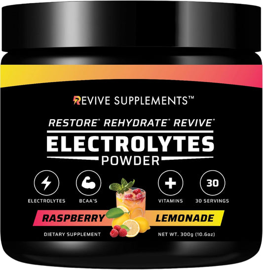 Revive Supplements Keto Boost Electrolyte Powder with BCAAs for Ultimate Hydration - Natural Flavors, Zero Sugar - Boost Energy, Recovery & Performance - 30 Servings - Espot.com.au