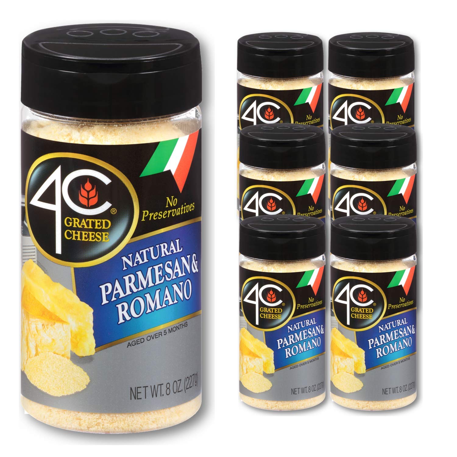 6-pack-of-all-natural-premium-4c-grated-parmesan-romano-cheese-cannisters---no-preservatives---ideal-for-italian-pastas-lasagnas-popcorn-and-more-1