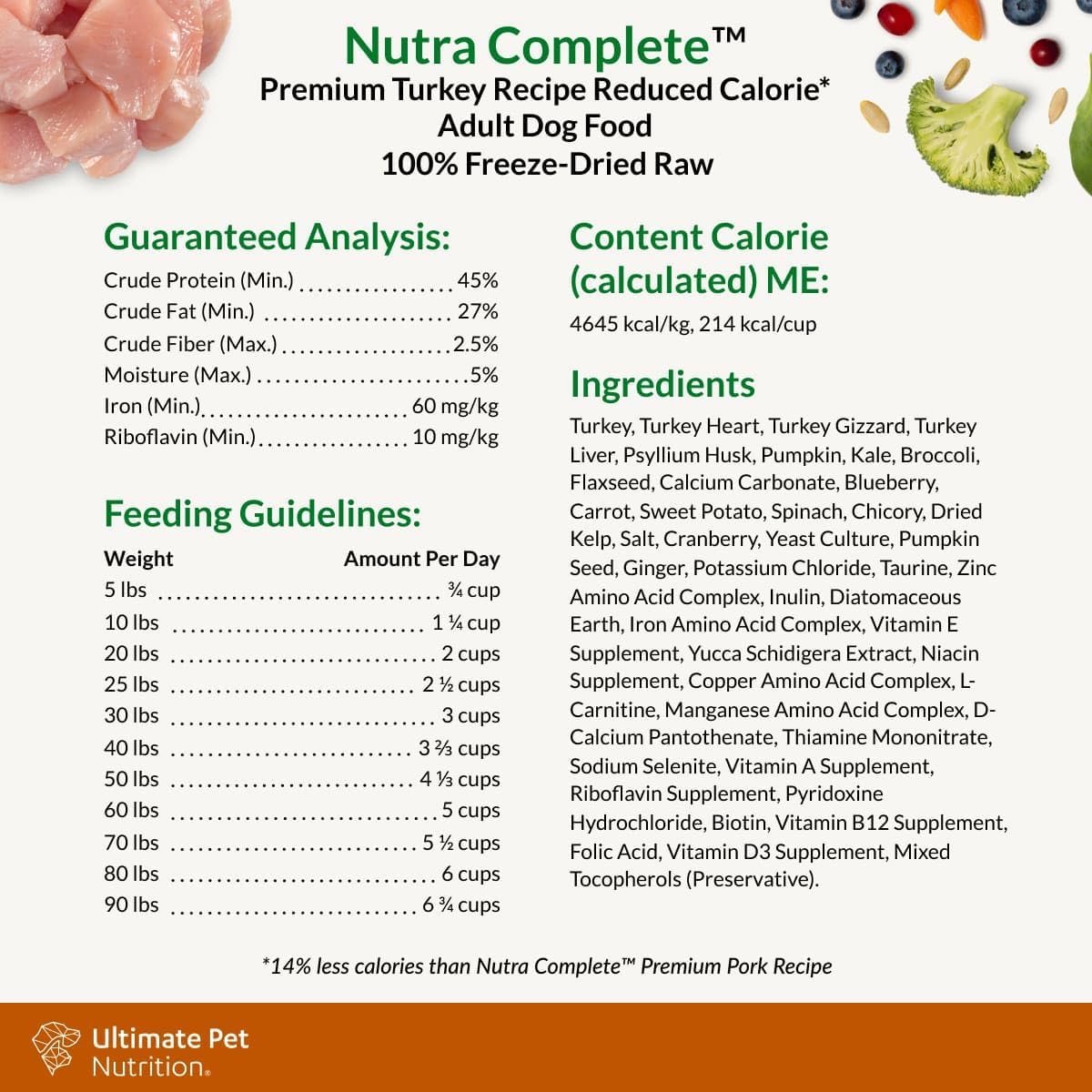 high-quality-nutra-complete-raw-freeze-dried-turkey-dog-food-for-adult-dogs---1lb-reduced-calorie-formula-5
