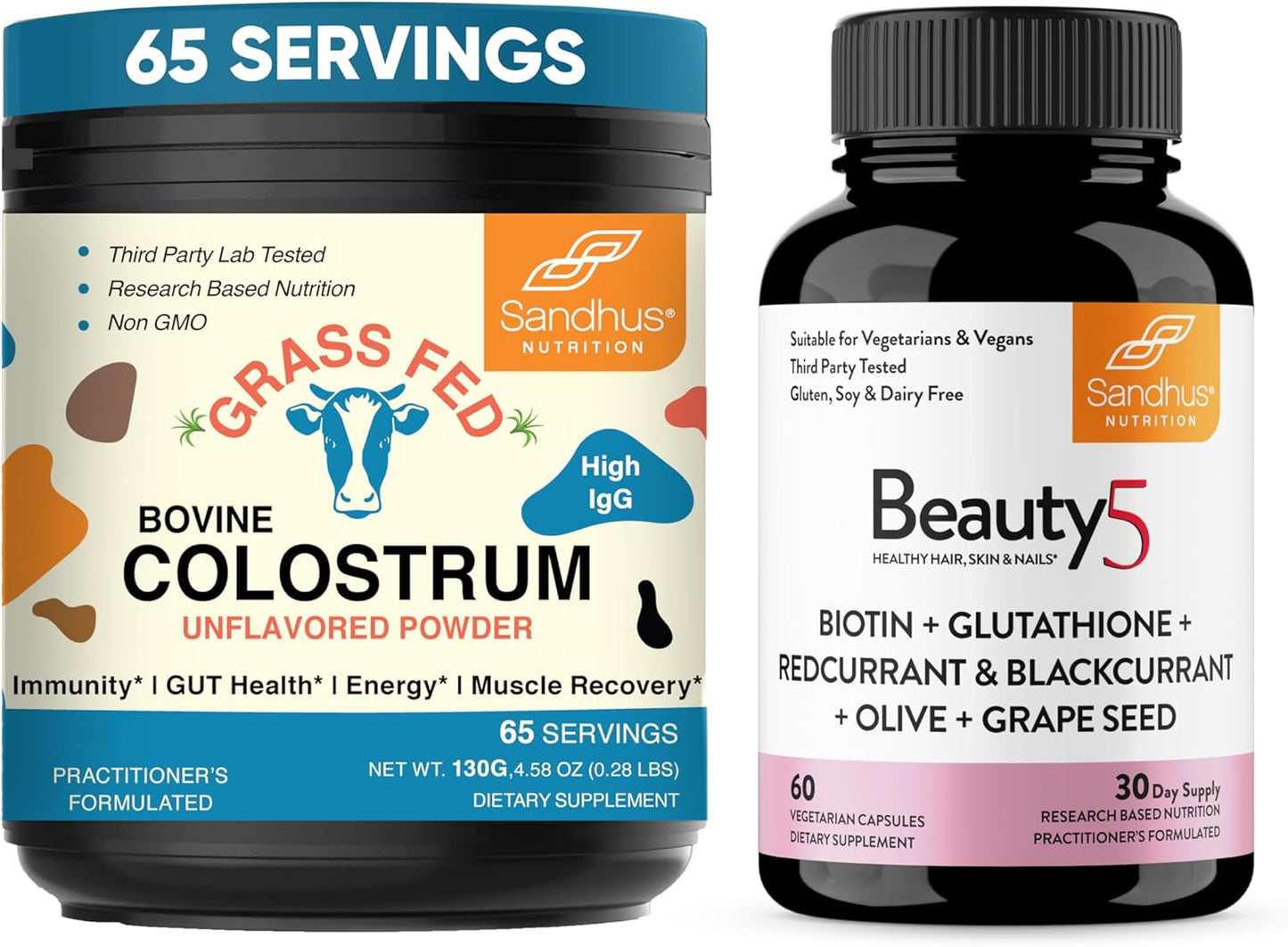 sandhus-bovine-colostrum-powder-supplement-capsules-for-immune-gut-muscle-hair-skin-nail-health---non-gmo-vegan-formula-1