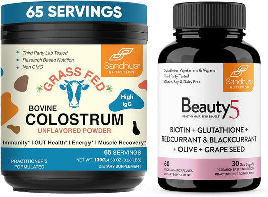 sandhus-bovine-colostrum-powder-supplement-capsules-for-immune-gut-muscle-hair-skin-nail-health---non-gmo-vegan-formula-1