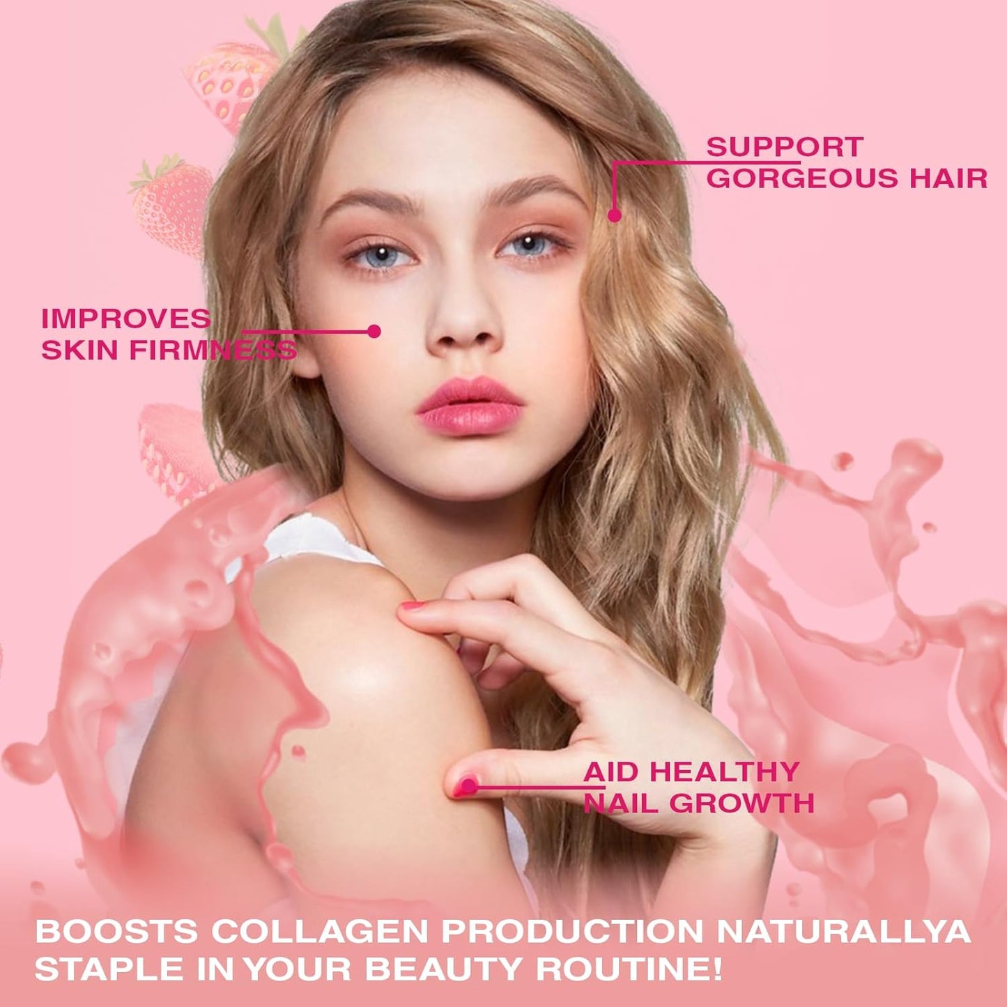 putaojun-collagen-gummies-for-hair-skin-nails---60-strawberry-flavored-gummies-with-biotin-collagen-vitamin-c-e-zinc-for-women-3
