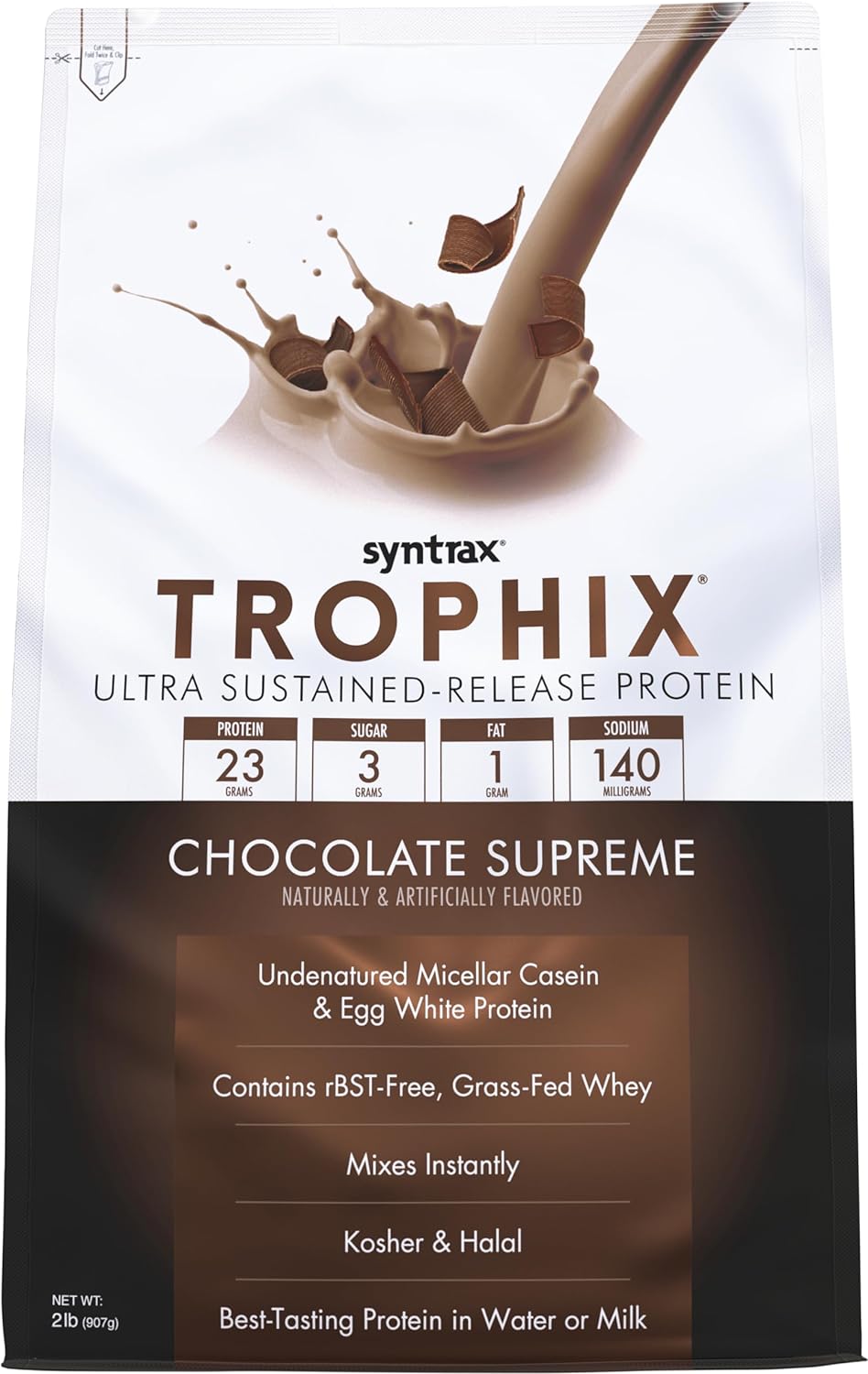 chocolate-supreme-syntrax-nutrition-trophix-protein-powder---2-lbs-ultra-sustained-release-protein-blend-1