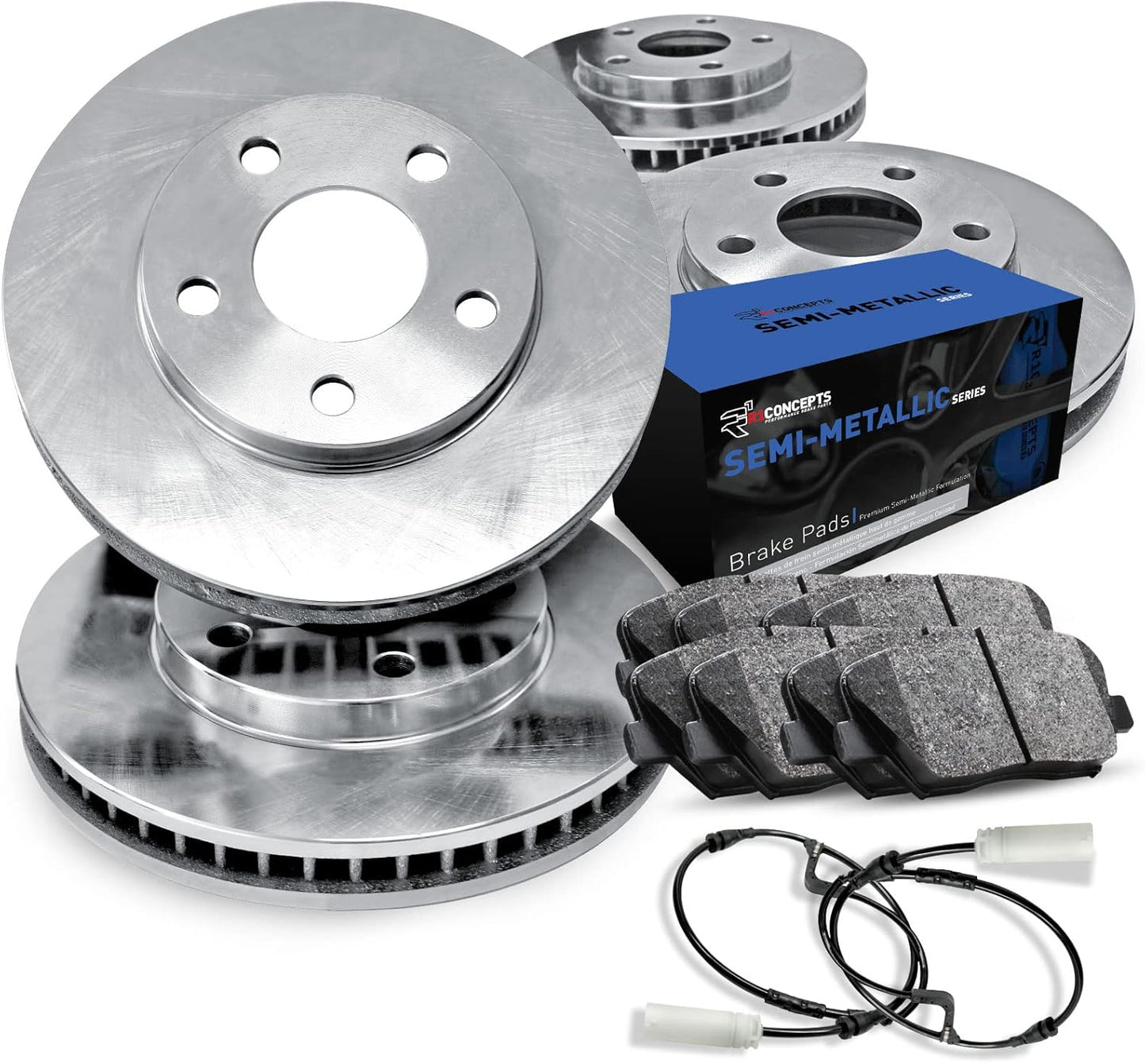 front-and-rear-brake-rotors-and-pads-kit-for-2014-2015-mercedes-benz-cla250-semi-metallic-brakes-with-sensor-kit-r1-concepts-brakes-1
