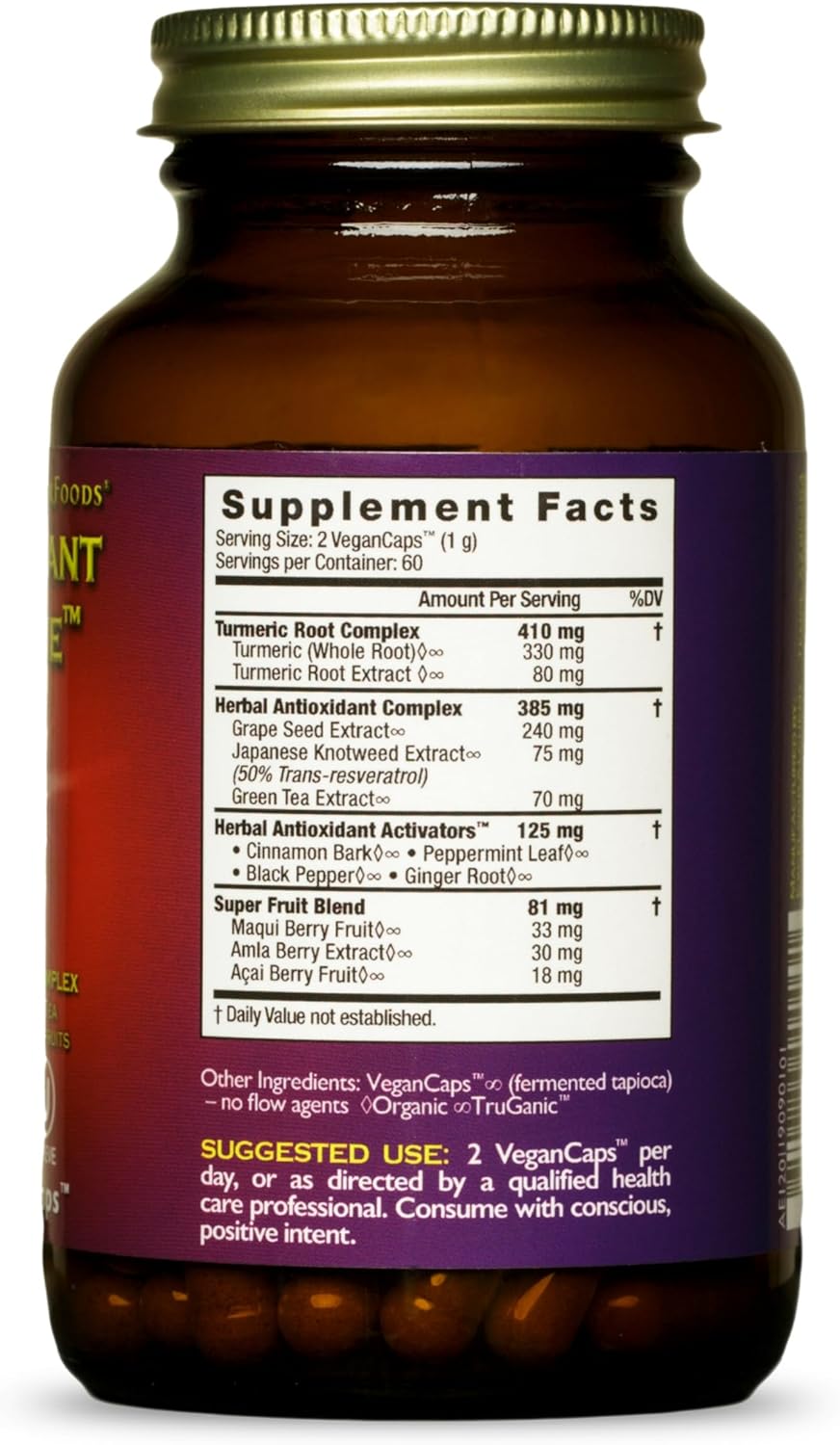 HealthForce SuperFoods Antioxidant Extreme Supplement - 120 Capsules, Vegan-Friendly Formula - Espot.com.au