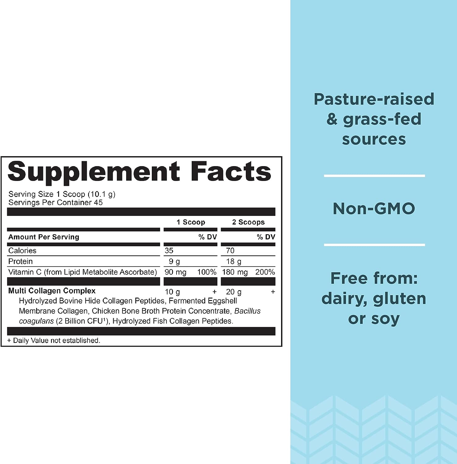 Ancient Nutrition Collagen Peptides and Multi Collagen Protein Powder Bundle - Unflavored, 14 Servings and 45 Servings respectively - Espot.com.au
