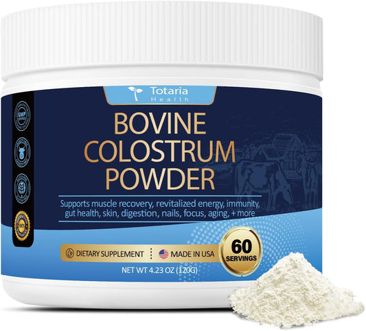 organic-bovine-colostrum-powder-supplement-for-gut-health-hair-growth-beauty-immune-support---grass-fed-usa-farm---gmp-certified---60-servings-1