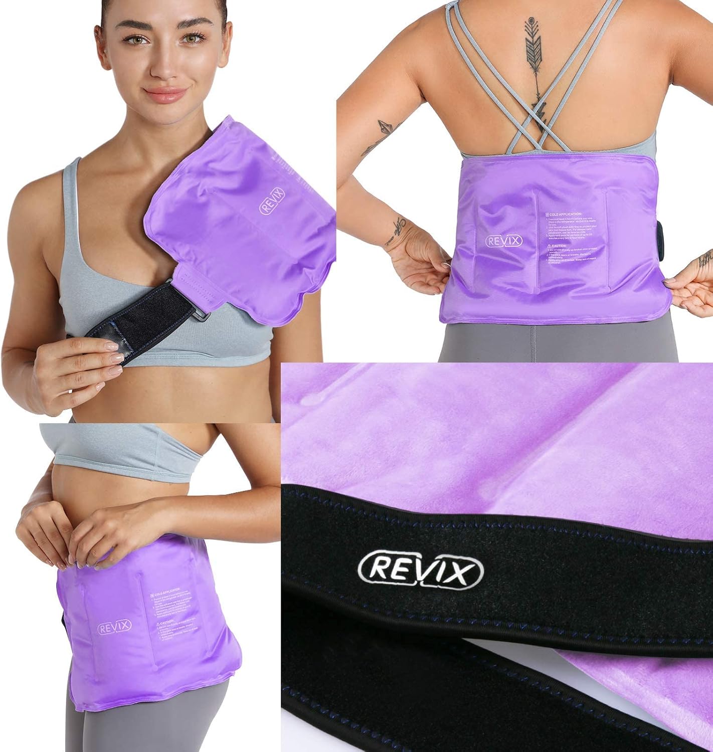 REVIX Ice Pack for Knee and Shoulder Pain Relief - Reusable Hot Cold Pack for Injuries and Swelling - Espot.com.au