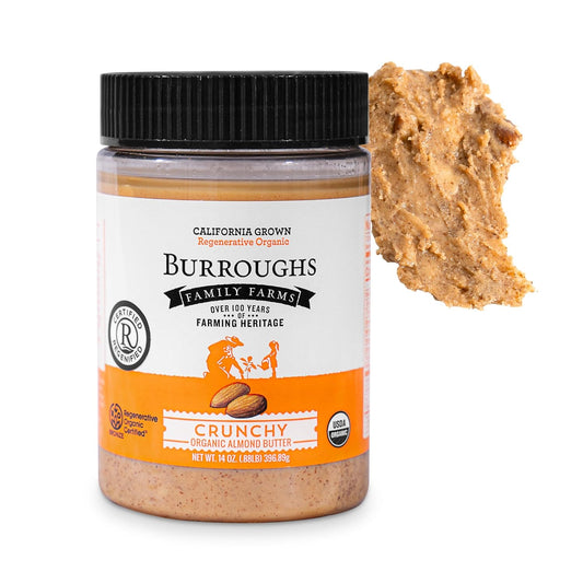 organic-crunchy-almond-butter-14-oz---regenerative-organic-certified-farm---high-antioxidants-vitamin-b---gluten-free-non-gmo-vegan---almond-nut-butter-1