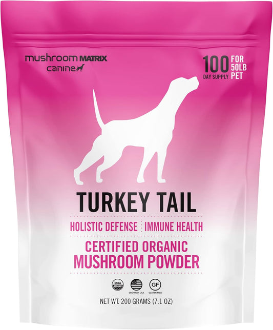 turkey-tail-mushroom-pet-supplement-powder-for-dogs-cats---200g-immunity-support-holistic-defense---om-mushroom-matrix---71-oz-1