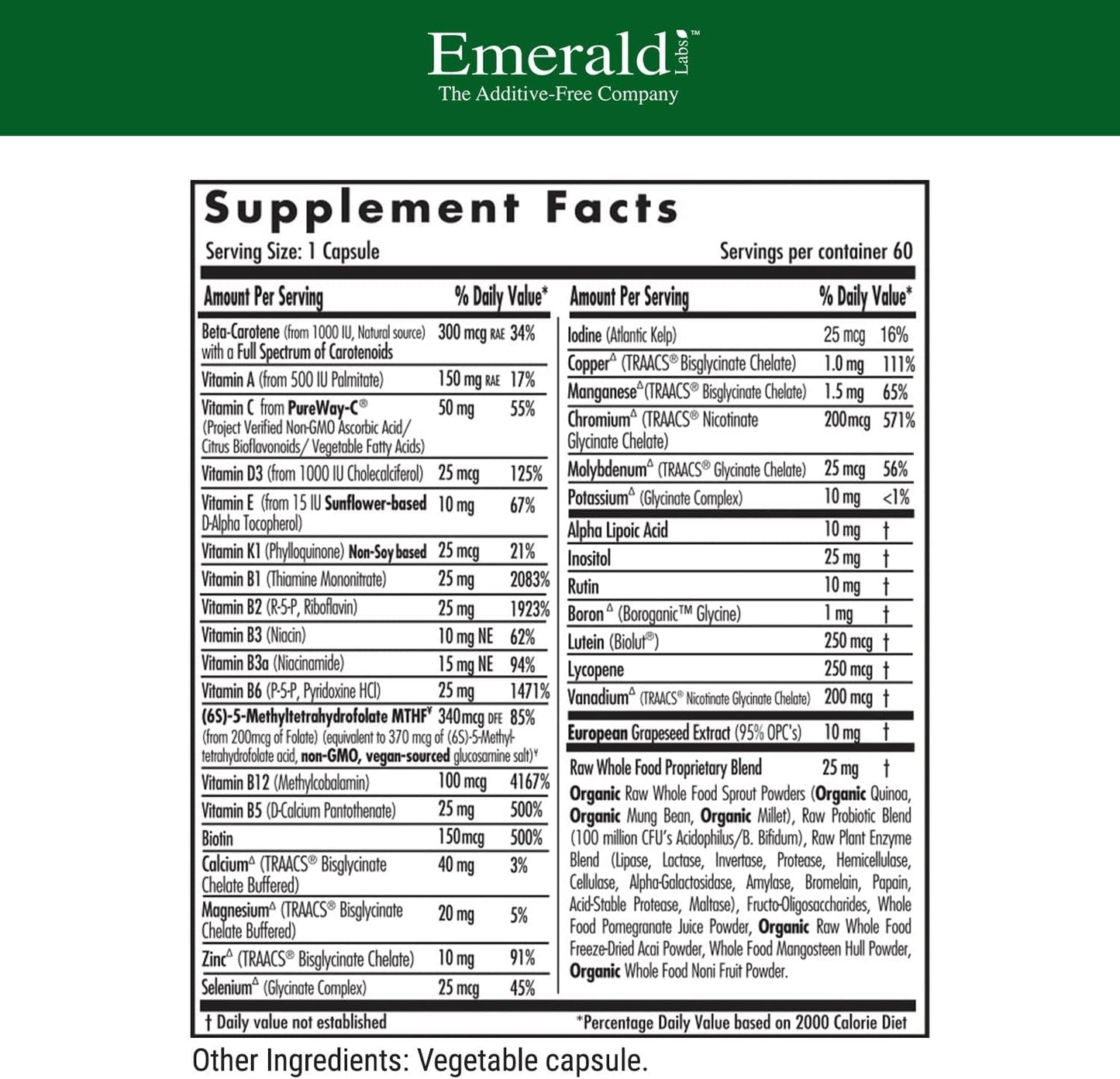 emerald-labs-complete-1-daily-multi---multivitamin-for-men-women-with-vitamin-c-folate-whole-food-blend---supports-immune-system-bone-health---60-veg-caps-2