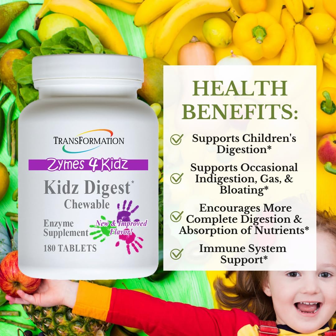 kidz-digestive-enzyme-supplement-chewable---supports-healthy-digestion-and-elimination---180-tablets-by-transformation-enzymes-2