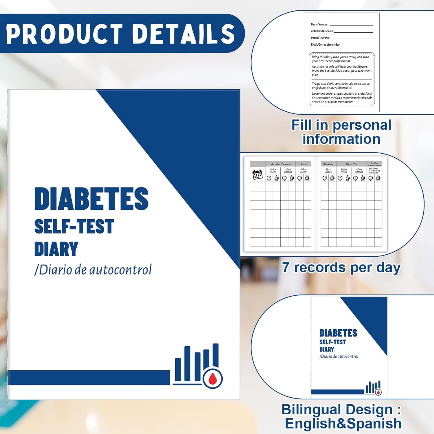 diabetes-blood-sugar-log-book---24-pcs-3x4-inch-glucose-journal-for-13-weeks-recording---self-test-diary-with-blood-pressure-logbook---daily-diabetes-management-tracker-3
