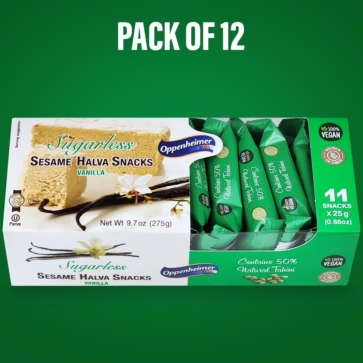 oppenheimer-usa-sugarless-sesame-halva-vanilla-flavored-snacks---mini-israeli-tahini-bars-vegan-kosher---11-pack-97-oz-3