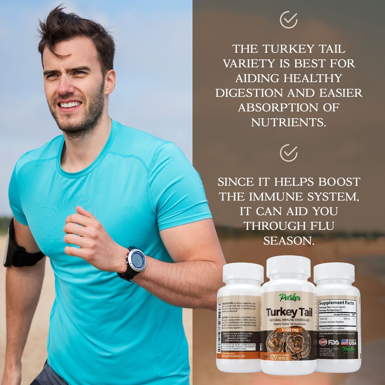 organic-turkey-tail-mushroom-capsules---immune-system-support-supplement---1000mg-premium-blend---120-capsules-by-parker-naturals-3