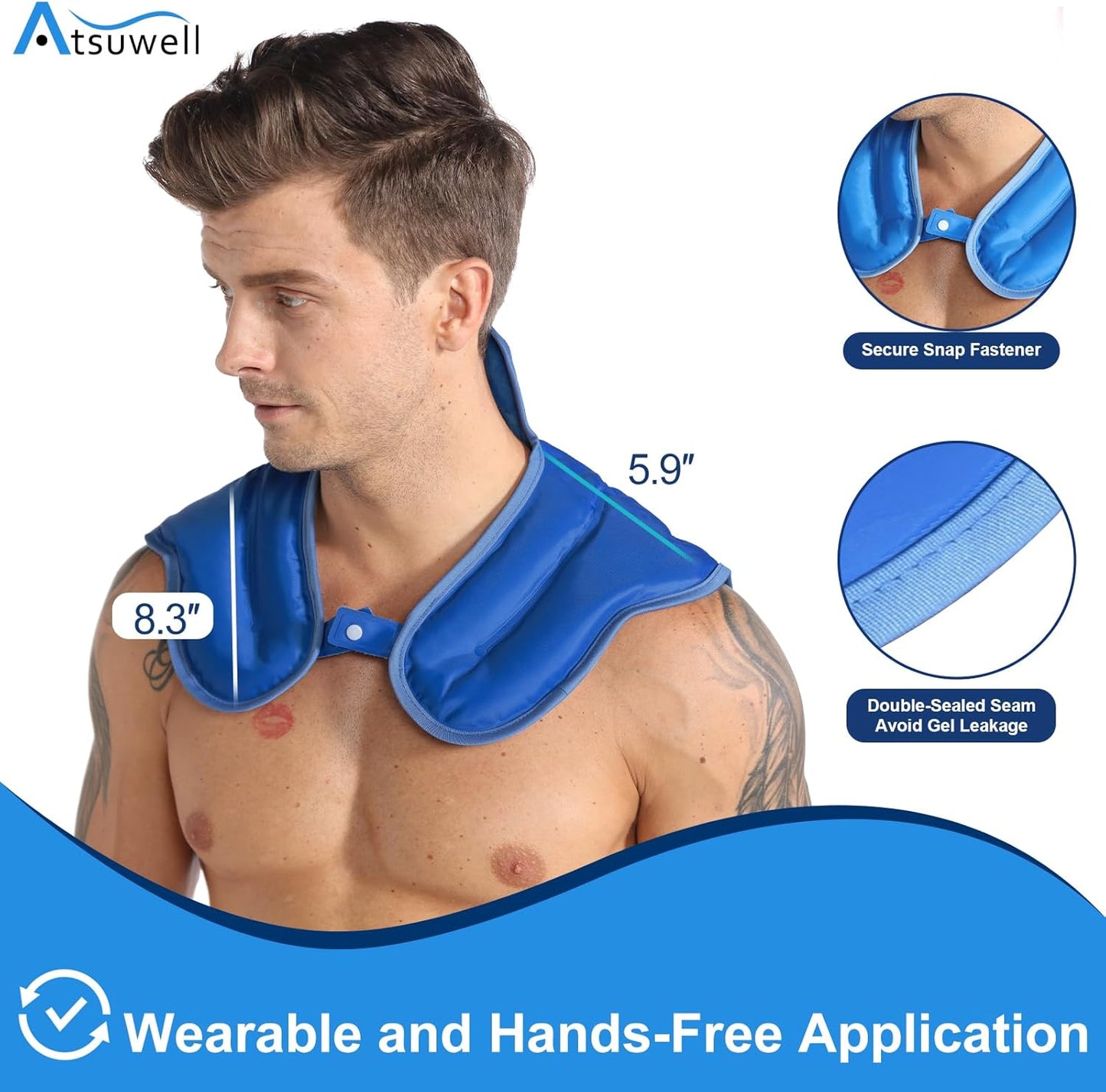 reusable-gel-ice-pack-for-neck-and-shoulders---cold-compression-wrap-for-upper-back-shoulder-and-hip---large-blue-shoulder-ice-pack-5