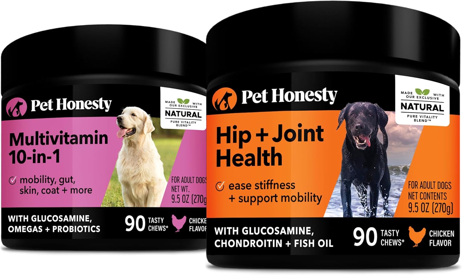 dog-vitamins-bundle---pethonesty-10-in-1-multivitamin-hip-joint-health-soft-chew-supplement-for-overall-dog-health---includes-glucosamine-chondroitin-omegas-turmeric-and-msm---joint-supplement-for-dogs-1