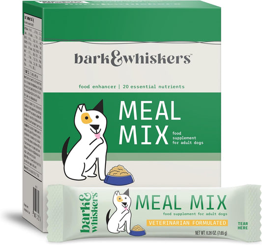 mercola-bark-whiskers-meal-mix-for-adult-dogs---30-packets-20-essential-nutrients-digestive-health-support-non-gmo-veterinarian-formulated---809-oz-1