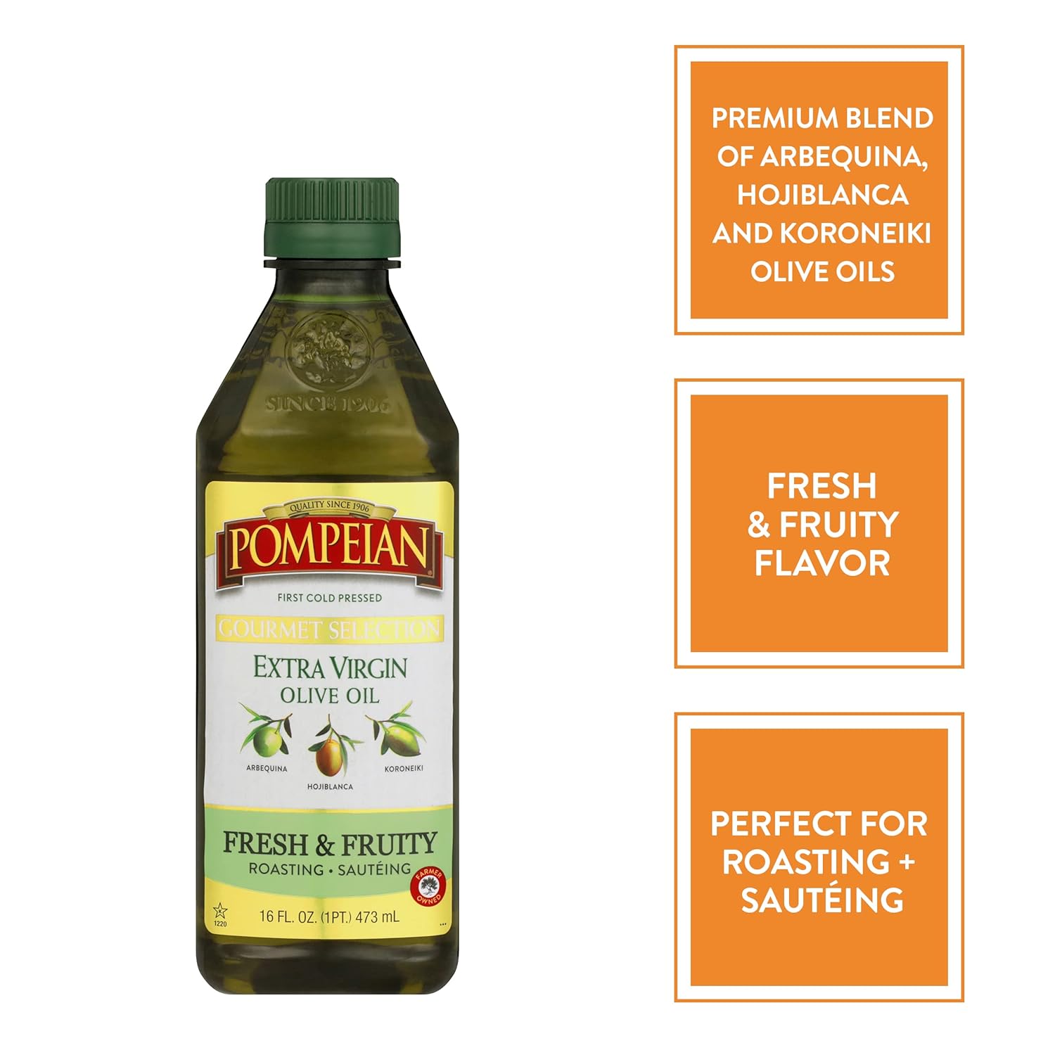 pompeian-gourmet-selection-extra-virgin-olive-oil---fresh-fruity-flavor-ideal-for-roasting-sauting---16-fl-oz-2